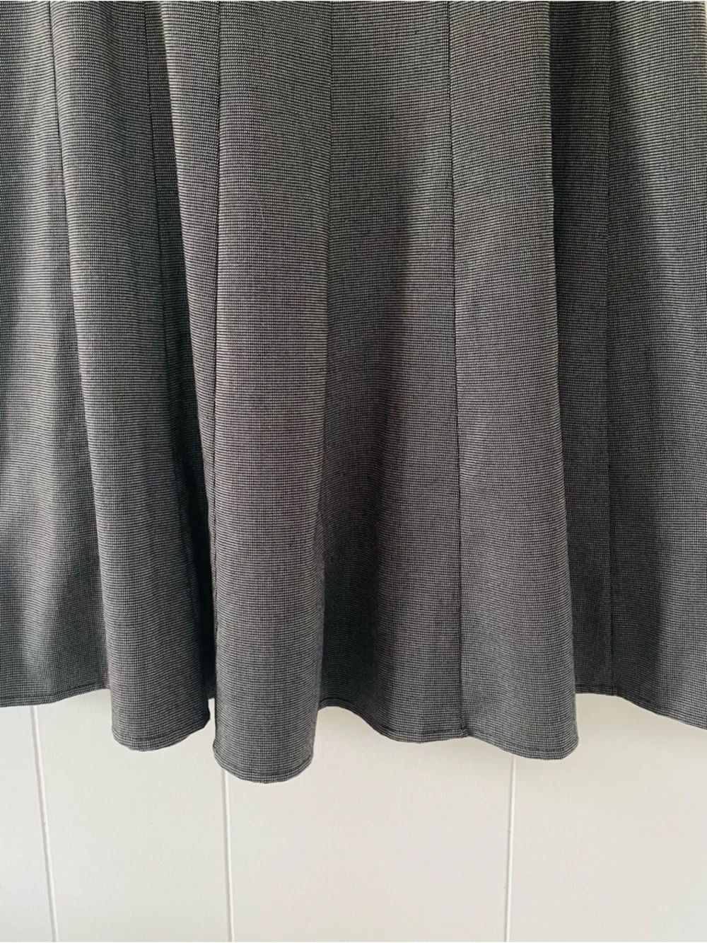 new directions Charcoal Gray A-Line Midi Skirt